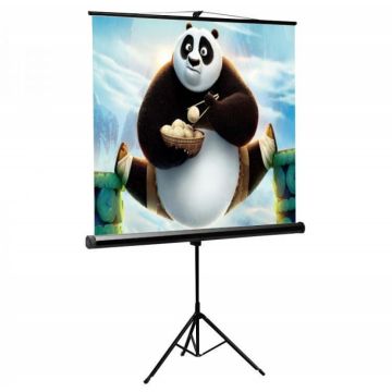 200 x 200 Schermo di Proiezione con Treppiedi in formato 1:1 SBOX