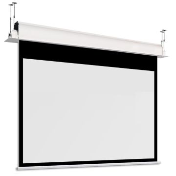 210x158 cm formato 4:3 Schermo Motorizzato da controsoffitto INCEEL con bordi neri (237cm)
