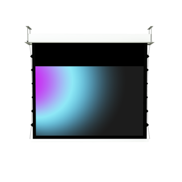 244 x 153  cm formato 16:10 schermo a motore inceiling Tens evo con bordi(276cm)