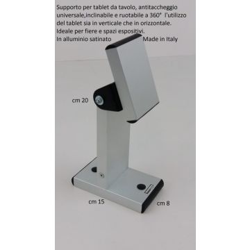 Supporto per tablet da tavolo antitaccheggio Tecnidea supptecn