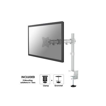 Staffa da scrivania per 1 monitor Neomounts NM-D135SILVER