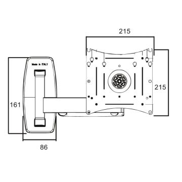 Staffa TV da parete ITB Solutions OM06174