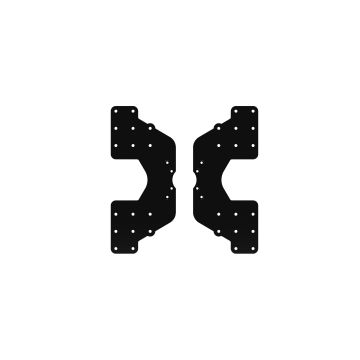 Staffa TV adattatore per elevatori Braindata-W-400-N-B