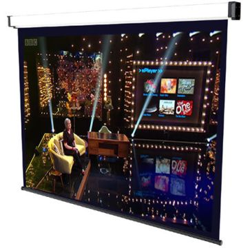 Schermo manuale Nema 240x180 4:3 tela bianca con retro nero bordata