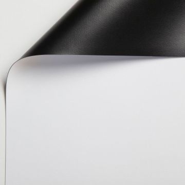 Tela bianca retro nero in PVC