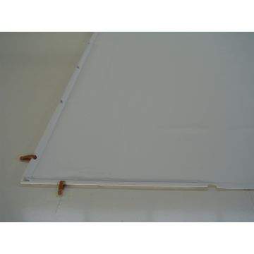 Tele con bordi perimetrali asolati - colore PVC bianco